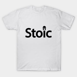 Stoic being stoic creative typography design T-Shirt